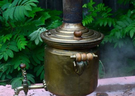 Boiling samovar