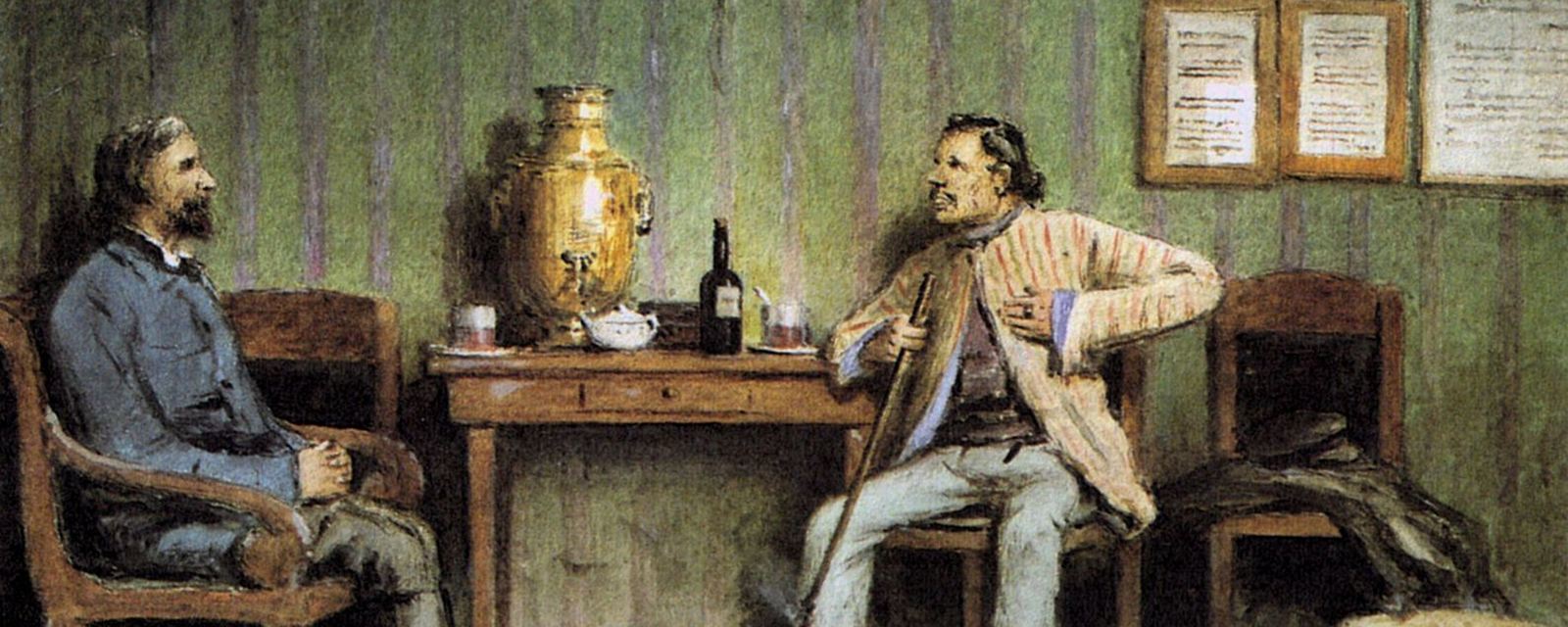 Illustration for the short story Piotr Petrovich Karataev by Ivan Turgenev (from the collection A Sportsman's 